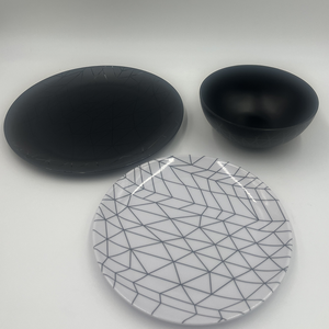 จานเมลามีนขนาดมาตรฐานสำหรับอาหารจานหลักและอาหารครอบครัว - Product Image 3