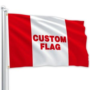 Outdoor Advertising <b>Flags</b> & Banners 3x5FT RTS 150D Custom Anti-Wrinkle Polyester Flying/Hanging - Product Image 3