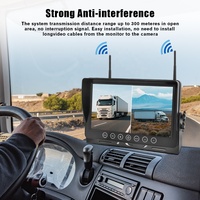 Sistema de Cámara de Visión Trasera Inalámbrica 360° para RV, Espejo Retrovisor para Auto, Monitor para Bebé, Grabadora de Video para Camión
