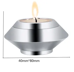 316L Rvs Kandelaar Urn Voor Menselijk/Huisdier As Crematie Urn Sieraden Keepsake Candle Houder As Medaillon Gratis Graveren