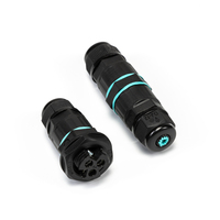 Connecteur de câblage GWT850 à visser, 3 broches, étanche IP68, 17,5A 450V, contact en laiton, capacité de câblage 0,5-1,5mm, pour usage extérieur
