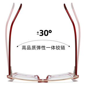 Monture de lunettes carrée anti-lumière bleue Tr90, monture complète unisexe avec charnière élastique pour la mode et la protection - Product Image 1