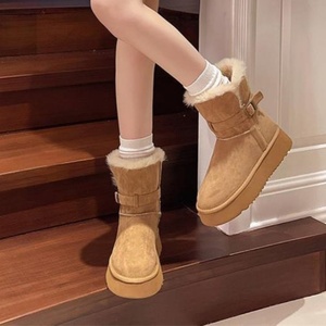 Bottes en cuir rétro classiques de style simple, haut de gamme, pour le bureau, formelles, bout rond, imperméables, respirantes, antidérapantes - Product Image 2