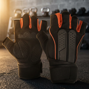 Guantes de Cuero para Levantamiento de Pesas, Transpirables, para Entrenamiento, Fitness, Culturismo y Ejercicio en el Gimnasio - Product Image 3