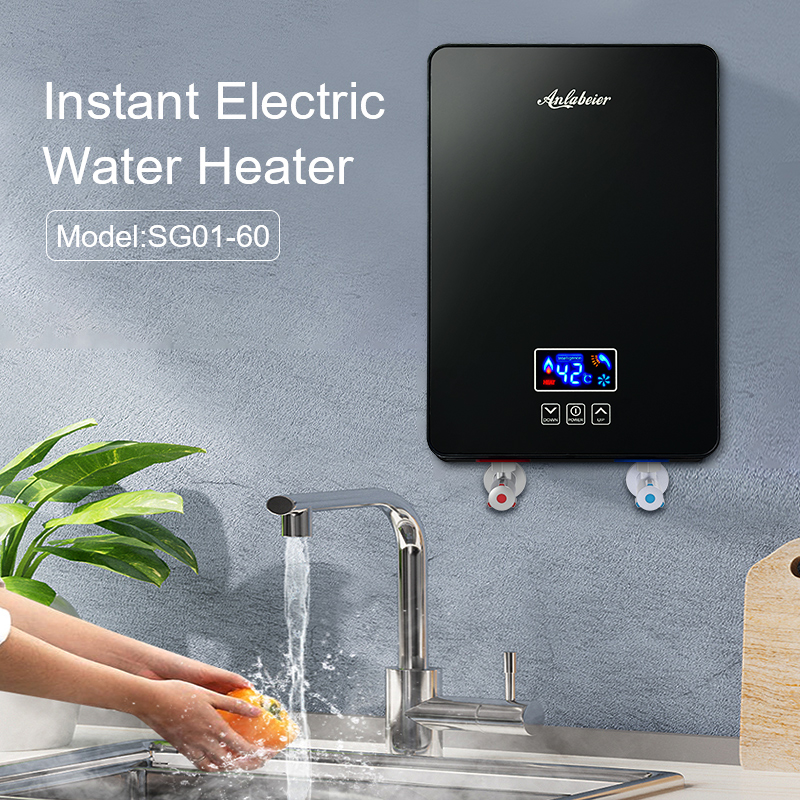 Factory Direct 6KW Smart Digital Heater WiFi App-Control-Modern Kitchen Touch Controls Stainless Steel Heating Element IPX4