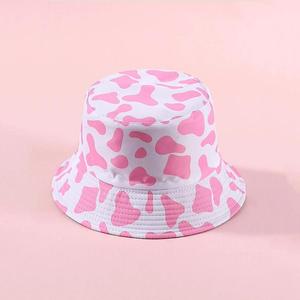 Été Hommes Femmes Double Sides Réversible Pliable <span class=keywords><strong>Bob</strong></span> Hat Gorras <span class=keywords><strong>Blanc</strong></span> Noir Panama Caps Fisherman Hats Cow Print Bucket Hat - Product Image 3