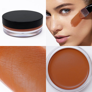 Tubo negro Etiqueta privada Cosméticos Cara Natural Orgánico Mate Cobertura completa Vegano Impermeable Corrector Crema Base - Product Image 6