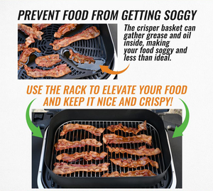 Grille de barbecue extérieure en acier inoxydable Senershuo <span class=keywords><strong>Ninja</strong></span> Woodfire Pro XL OG850/OG951 compatible avec les friteuses à air, passe au lave-vaisselle - Product Image 4