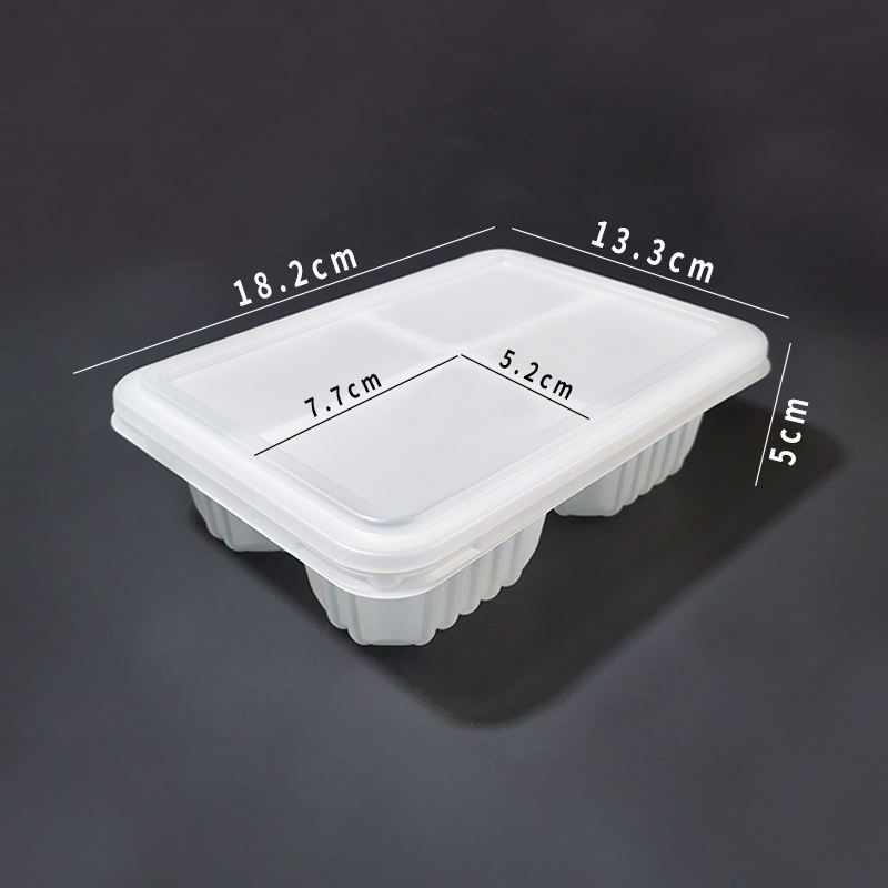 Bandeja 4-grid con la tapa