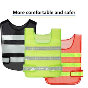 Gilet de sécurité réfléchissant promotionnel léger 100 % polyester, en maille respirante, pour agents de circulation et agents d'assainissement, pas cher - Product Image 5