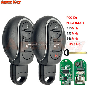 NBGIDGNG สมาร์ทรีโมทกุญแจรถ FOB 315/434/868MHz ID49 สำหรับบีเอ็มดับเบิลยู มินิคูเปอร์ คันทรีแมน คลับแมน เอฟ-ซีรีส์ F55 F56 2015-2018 - Product Image 1