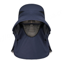 Chapeau de soleil et de plage personnalisé en polyester imperméable, type bob, à large bord, avec protection de nuque et visière respirante, unisexe, pour le cyclisme, la pêche et l'usage quotidien