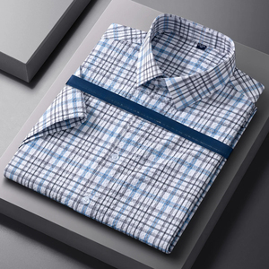 New in <strong>Shirt</strong> Thin Summer Plaid Short Sleeve <strong>Shirts</strong> <strong>for</strong> <strong>Men</strong> Casual Fashion Korean Popular Trend Clothes - Product Image 1