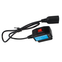 Cable de carga USB para coche OBD Hardwire Kit Switch Wire - Universal para Dash Cam - OBD2 a Tipo-C Cable adaptador de carga USB
