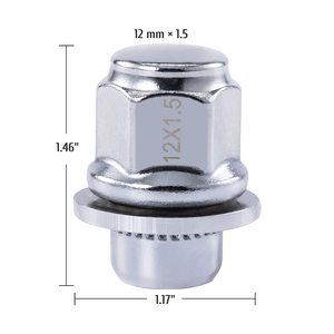 M12X1.5น๊อต<span class=keywords><strong>ล้อ</strong></span>ลา<span class=keywords><strong>ก</strong></span>20โครเมี่ยมสำหรับ Lexus Toyota - Product Image 1