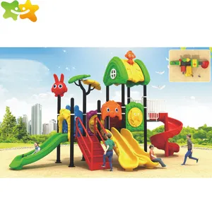Детский тематический парк высшего качества, оборудование для уличной игровой площадки, игрушки, пластиковая горка для детей
