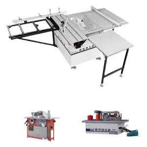 Gergaji meja dorong presisi Tiongkok, gergaji Ibu bebas debu, gergaji kayu multifungsi, mesin pemotong meja kerja, mesin bevel 45