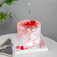 Meistverkaufter Camilla 1 Stück Gold Herz Acryl Cake Topper 10g für Valentinstag Dessert Hochzeit Party Kuchen Dekoration