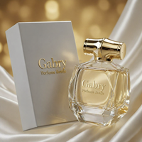 Flacon pulvérisateur de luxe en verre transparent de 50 ml et 100 ml, flacon de parfum en verre épais, flacons de parfum vides avec emballage en boîte