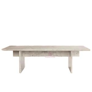 <span class=keywords><strong>Console</strong></span> de table rétro moderne en travertin beige longue table en pierre naturelle <span class=keywords><strong>avec</strong></span> fonction <span class=keywords><strong>tabouret</strong></span> pour la décoration intérieure - Product Image 4