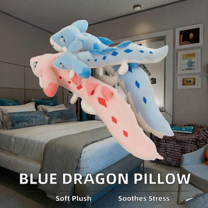 Vente en gros oreiller en peluche super doux Palworld Little Blue <span class=keywords><strong>Dragon</strong></span> Chillet Animal en peluche pour dormir oreiller utile - Product Image 2
