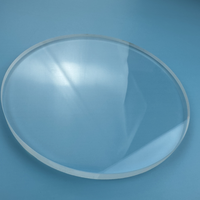 Placa de ventana de cristal óptico de cuarzo fundido JGS1 personalizada, cuarzo transparente de gran diámetro con servicios de corte y soldadura