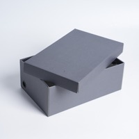 Boîtes de rangement en carton kraft recyclables avec œillets argentés, organisateur de chaussures, multicolores, logo personnalisé, vente en gros