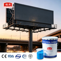 Revestimiento Líquido de Poliuretano Acrílico Ecológico Antioxidante, Resistente a la Intemperie para Exteriores, para Estructuras Metálicas de Carteleras Publicitarias Grandes, Protección Contra la Corrosión