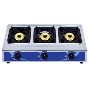 Cuisinière à gaz portable ZGBES à deux brûleurs en acier inoxydable avec commande par bouton et allumage piézoélectrique, idéale pour usage hôtelier, avec fonction de sécurité anti-extinction de flamme facile à utiliser. - Product Image 1