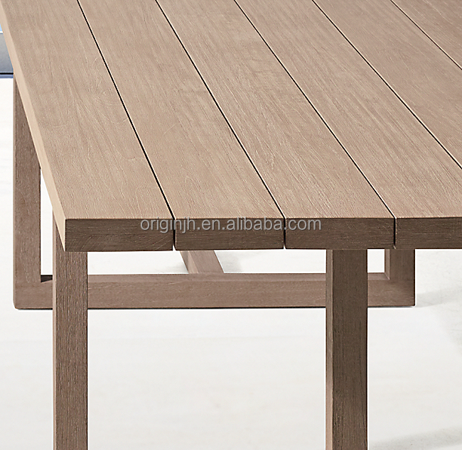 hardwood outdoor dining table