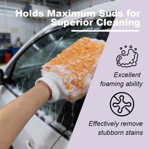 <span class=keywords><strong>Gant</strong></span> de lavage de voiture en <span class=keywords><strong>microfibre</strong></span> à poils longs super doux personnalisé, marque NBT, pour le nettoyage des vitres et des jantes, 28x20CM - Product Image 5