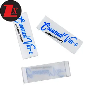 Tùy Chỉnh Mật Độ Cao Dệt Nhãn Gấp Hàng May Mặc Thương Hiệu Thẻ Và Logo Vải Nhãn Cho Quần Áo Phụ Kiện - Product Image 5