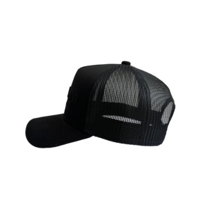 BSCI OEM tùy chỉnh 5 Bảng điều khiển Mens 3D thêu logo lưới thể thao Mũ bóng chày, Bán Buôn Snap lại gorras, đen bông Trucker Hat - Product Image 4