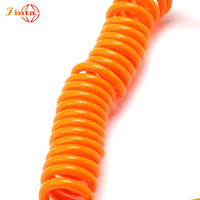 Câble de rappel en spirale Jinta 3,5*1500mm orange haute visibilité pour casque et stationnement temporaire