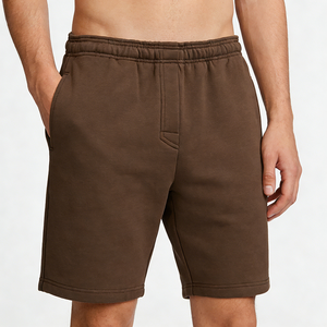 Pantaloncini Bermuda da Uomo in Cotone, Stile Retrò Casual Estivo, Personalizzabili, in Maglia Pesante, Traspiranti, Tinta Unita, Streetwear - Product Image 3