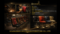 Chaise de jeu de casino Successor avec dossier incurvé, mousse haute densité et construction en acier durable pour les casinos américains