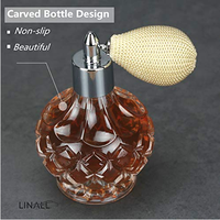 Flacon pulvérisateur de parfum atomiseur de parfum en cristal vintage de 80ml avec pompe de pulvérisation à ampoule