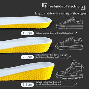1.5-3.5cm EVA Sole traspirante plantari ortopedici altezza aumento solette per <span class=keywords><strong>scarpe</strong></span> uomo donna invisibili <span class=keywords><strong>Memory</strong></span> <span class=keywords><strong>Foam</strong></span> - Product Image 2