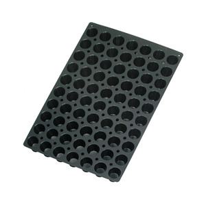 Stampo per mini muffin a 70 cavità, teglia nera per cupcake e piccole torte - Product Image 1