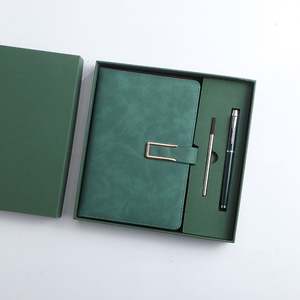 Cuaderno de Cuero de Alta Calidad Personalizado A5, Tapa Dura, Resistente al Agua, Encuadernación en Papel de Piedra, Juego de Regalo con Bolígrafo para Negocios - Product Image 1