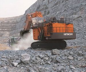 HITACHI รถขุดตีนตะขาบกระบอกไฮดรอลิก EX8000-7 EX5600-7 EX3600-7 EX1200-7พร้อมกระปุกเกียร์เครื่องยนต์ PLC รับประกัน1ปี - Product Image 3
