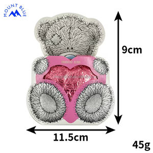 Délicieuse boule de chocolat <span class=keywords><strong>au</strong></span> <span class=keywords><strong>lait</strong></span> solide avec ours en peluche respirant, chocolat de la Saint-Valentin, machine à enrober le chocolat, distributeur de chocolat - Product Image 3