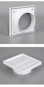 Grille <span class=keywords><strong>de</strong></span> ventilation carrée auto-suspendue <span class=keywords><strong>pour</strong></span> balcon, <span class=keywords><strong>pour</strong></span> système d'air frais et échappement <span class=keywords><strong>de</strong></span> climatisation central - Product Image 2