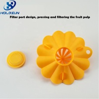 Presse-agrumes manuel en plastique facile à nettoyer en forme de fleur de qualité alimentaire Presse à main Presse-citron orange Presse-agrumes pour la fabrication de jus de fruits