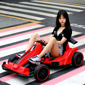Kart électrique pour enfants avec télécommande 2.4G, batterie 12V 7Ah, vitesses haute/basse, port USB, roues silencieuses en PVC, pour l'extérieur - Product Image 3