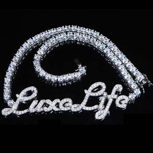 Collar ostentoso personalizable <span class=keywords><strong>para</strong></span> mujer con placa <span class=keywords><strong>de</strong></span> nombre <span class=keywords><strong>para</strong></span> ocasiones <span class=keywords><strong>de</strong></span> aniversario - Product Image 6