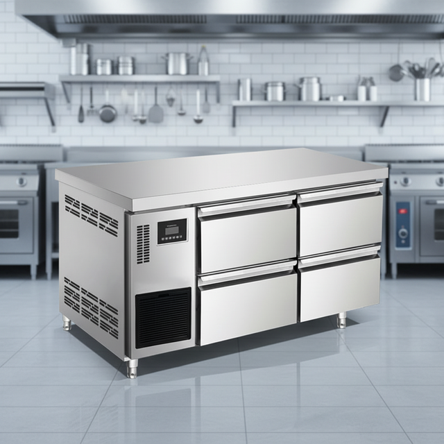 1.5m Four Drawers Multi-Drawer Freezer with Independent Temp Control, Frost-Free Air-Cooled System