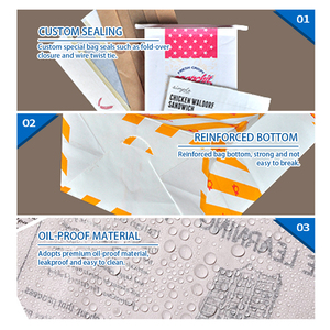 Sacchetti di Carta Kraft Personalizzati SenAng <span class=keywords><strong>per</strong></span> Imballaggio Pane e Asporto - Product Image 2