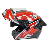 Nouveaux Produits ABS Casques de Moto avec LED Feu Arrière Casque de Moto Flip up Open Face Moto Vente en Gros Usine