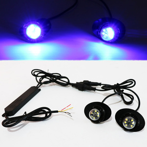 New hổ phách trắng <span class=keywords><strong>LED</strong></span> Strobe Light Kit 12V 24V khẩn cấp Hideaway Mark nhấp nháy Lights cho xe tải ATV sạc mô hình - Product Image 5